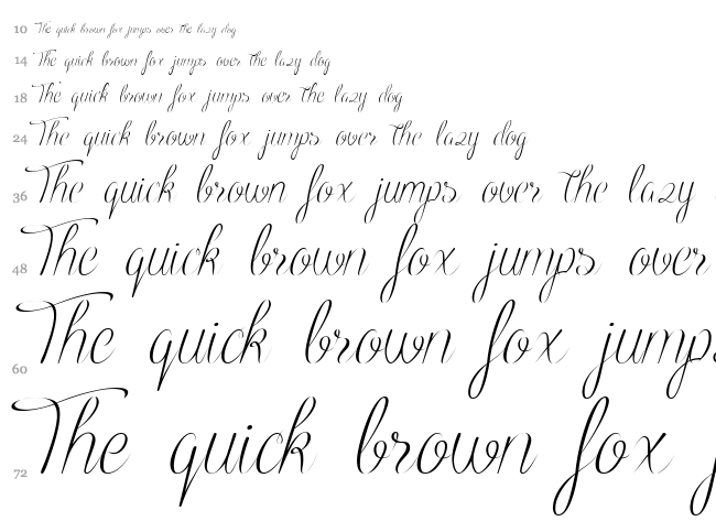 Black Olives font waterfall
